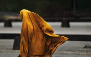 Muslim Woman Walking