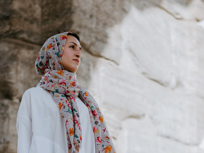 Hijab wearing Muslim Woman